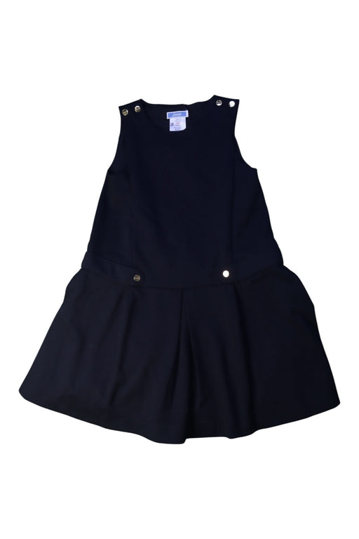 A Navy Sleeveless Dresses from Jacadi in size 6T for girl. (Front View)