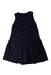 A Navy Sleeveless Dresses from Jacadi in size 6T for girl. (Back View)