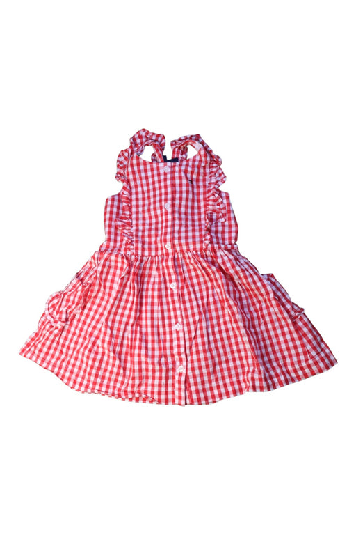 A Red Sleeveless Dresses from Tommy Hilfiger in size 3T for girl. (Front View)