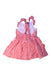 A Red Sleeveless Dresses from Tommy Hilfiger in size 3T for girl. (Back View)