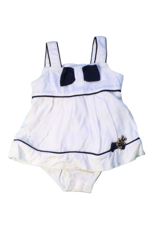 A White Sleeveless Bodysuits from Nicholas & Bears in size 0-3M for girl. (Front View)
