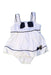 A White Sleeveless Bodysuits from Nicholas & Bears in size 0-3M for girl. (Front View)