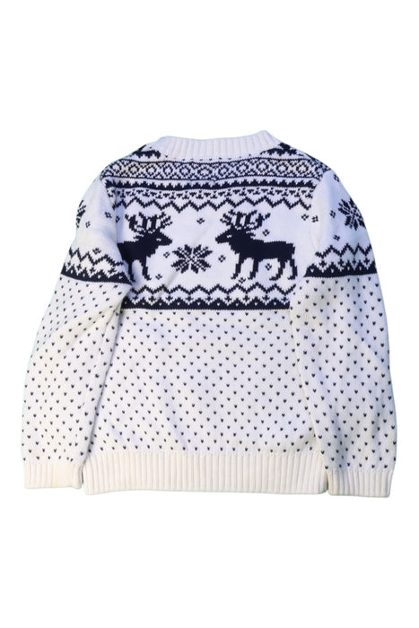 A White Crewneck Sweatshirts from The Little Tailor in size 2T for boy. (Back View)
