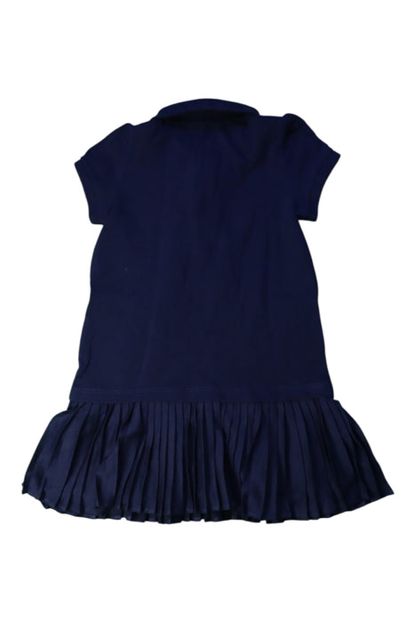 A Navy Short Sleeve Dresses from Ralph Lauren in size 2T for girl. (Back View)