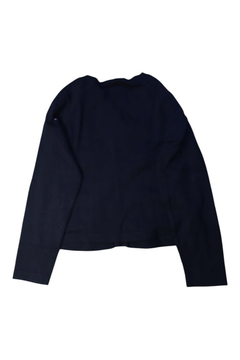 A Navy Cardigans from Jacadi in size 6T for girl. (Back View)
