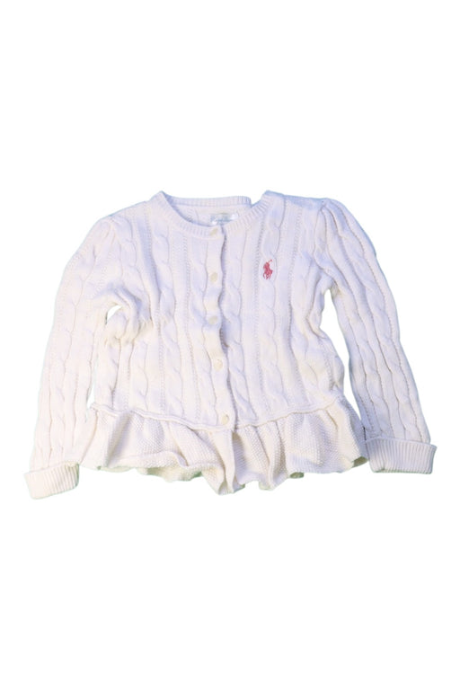 A White Cardigans from Ralph Lauren in size 2T for girl. (Front View)