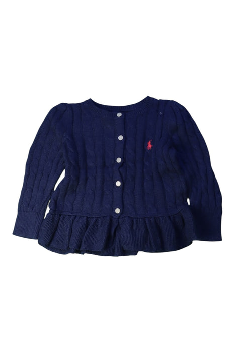 A Navy Cardigans from Polo Ralph Lauren in size 2T for girl. (Front View)