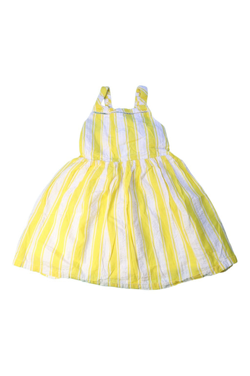 A Yellow Sleeveless Dresses from Tahari in size 3T for girl. (Front View)