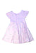 A Pink Short Sleeve Dresses from Jacadi in size 5T for girl. (Back View)