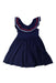 A Navy Sleeveless Dresses from Janie & Jack in size 4T for girl. (Front View)