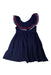 A Navy Sleeveless Dresses from Janie & Jack in size 4T for girl. (Back View)