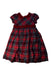 A Red Short Sleeve Dresses from Jojo Maman Bébé in size 4T for girl. (Front View)