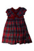 A Red Short Sleeve Dresses from Jojo Maman Bébé in size 4T for girl. (Back View)