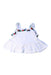 A White Sleeveless Tops from Janie & Jack in size 3T for girl. (Front View)