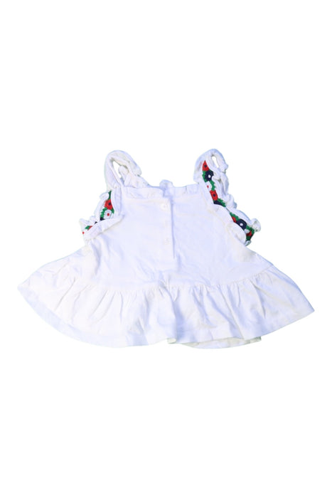 A White Sleeveless Tops from Janie & Jack in size 3T for girl. (Back View)