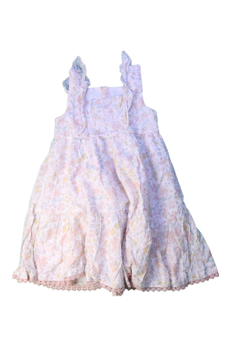 A Pink Sleeveless Dresses from Catherine Malandrino in size 4T for girl. (Back View)