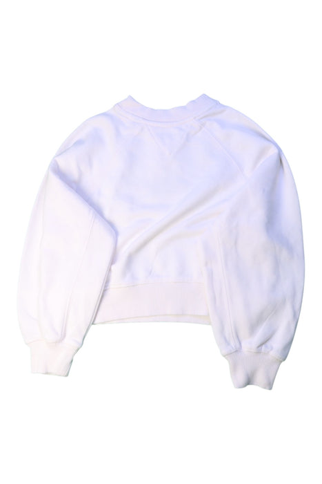 A White Crewneck Sweatshirts from Tommy Hilfiger in size 6T for girl. (Back View)