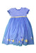 A Blue Short Sleeve Dresses from Jojo Maman Bébé in size 4T for girl. (Front View)