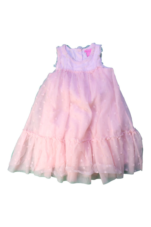 A Pink Sleeveless Dresses from Isaac Mizrahi in size 5T for girl. (Front View)
