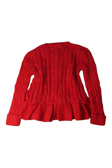 A Red Cardigans from Ralph Lauren in size 2T for girl. (Back View)