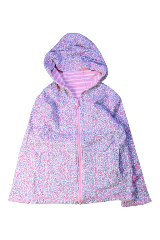 A Pink Rain Jackets from Jojo Maman Bébé in size 4T for girl. (Front View)