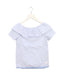A Blue Shorts Sets from 7 For All Mankind in size 6T for girl. (Front View)