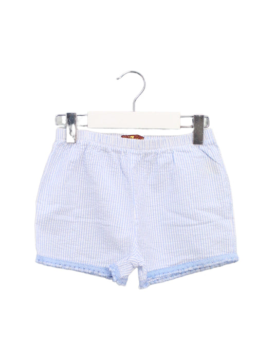 A Blue Shorts Sets from 7 For All Mankind in size 6T for girl. (Back View)