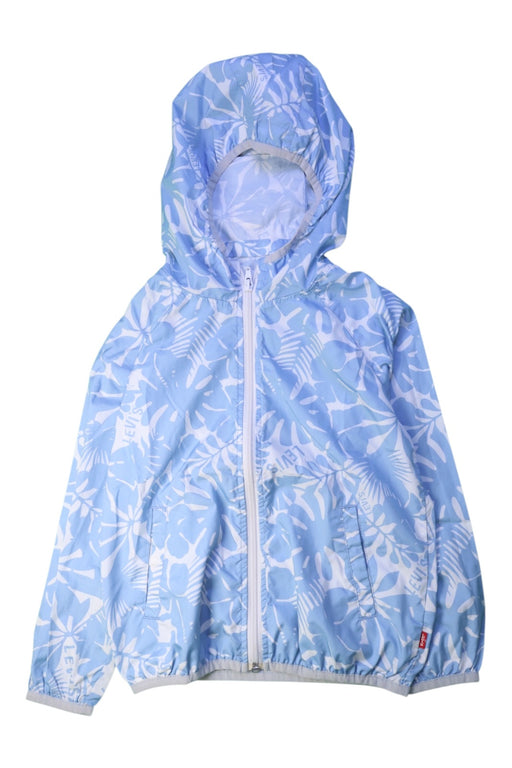 A Blue Rain Jackets from Levi's in size 5T for boy. (Front View)