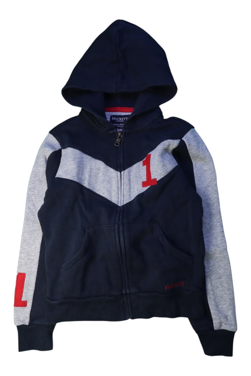 A Navy Hooded Sweatshirts from Hackett in size 7Y for boy. (Front View)