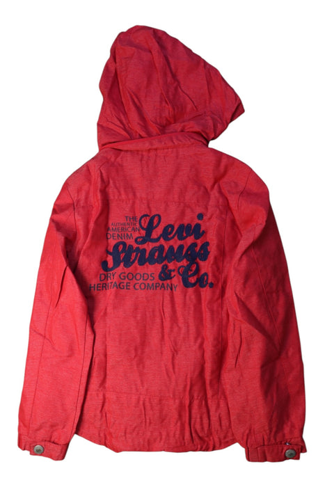 A Red Lightweight Jackets from Levi's in size 6T for boy. (Back View)
