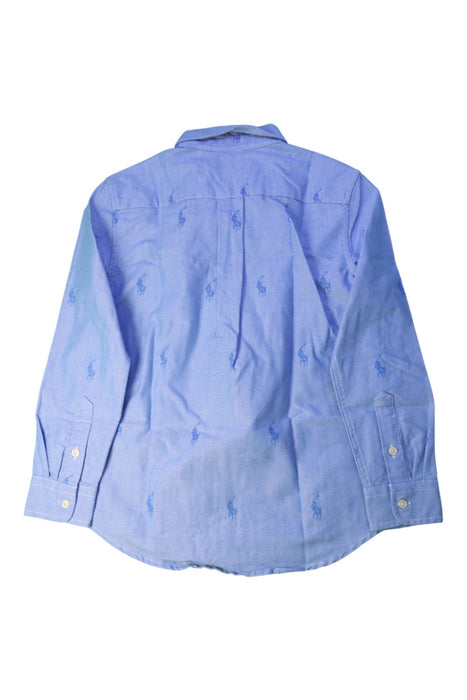 A Blue Long Sleeve Shirts from Ralph Lauren in size 6T for boy. (Back View)