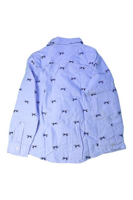 A Blue Long Sleeve Shirts from Seed in size 7Y for boy. (Back View)