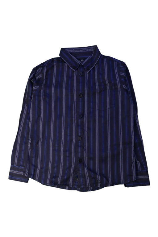 A Blue Long Sleeve Shirts from Chickeeduck in size 5T for boy. (Front View)