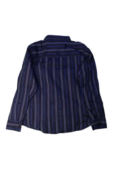 A Blue Long Sleeve Shirts from Chickeeduck in size 5T for boy. (Back View)