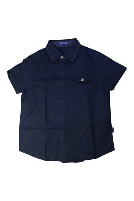 A Navy Short Sleeve Shirts from Nicholas & Bears in size 6T for boy. (Front View)