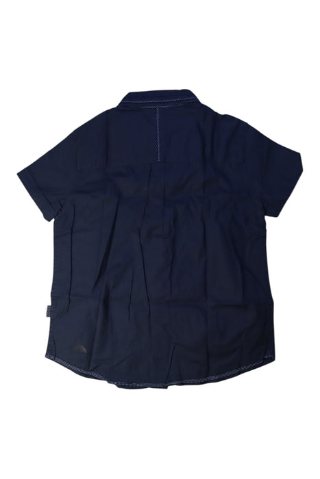 A Navy Short Sleeve Shirts from Nicholas & Bears in size 6T for boy. (Back View)