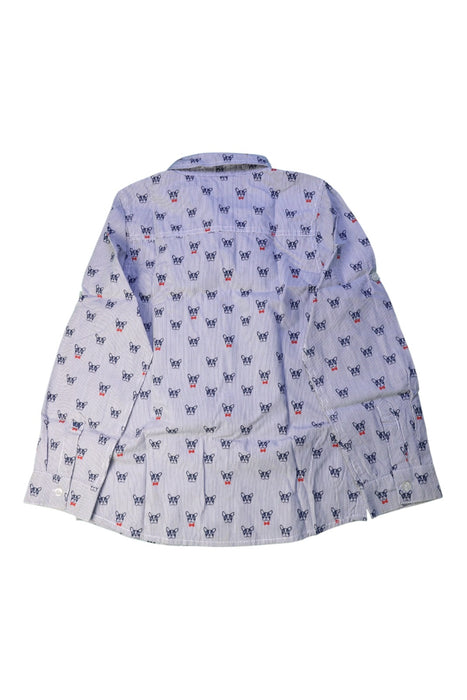 A Blue Long Sleeve Shirts from Seed in size 7Y for boy. (Back View)