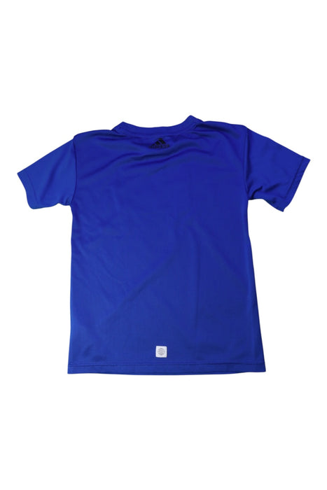 A Blue Short Sleeve T Shirts from Adidas in size 7Y for boy. (Back View)