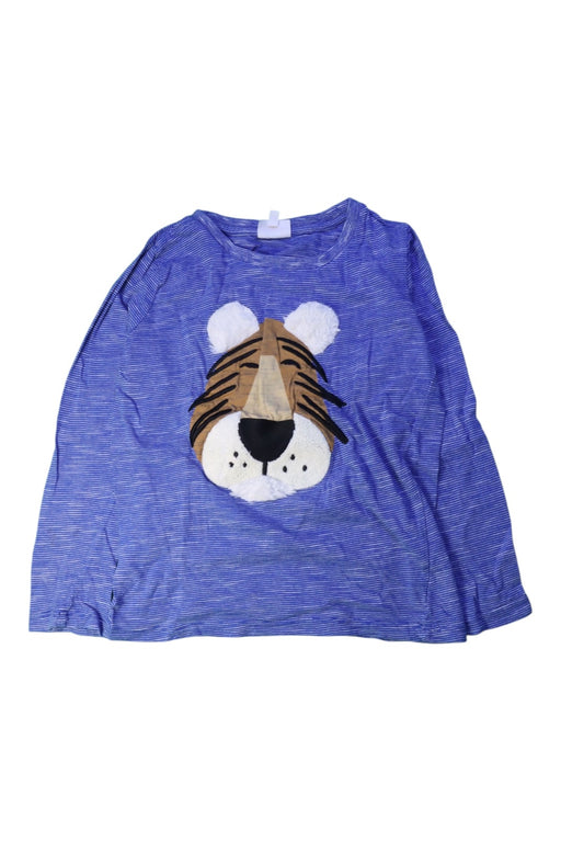A Blue Long Sleeve Tops from Seed in size 7Y for boy. (Front View)