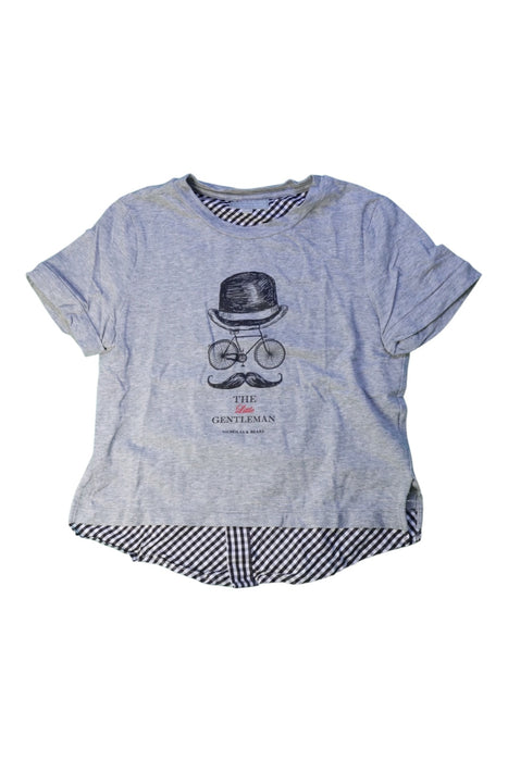 A Grey Short Sleeve T Shirts from Nicholas & Bears in size 4T for boy. (Front View)