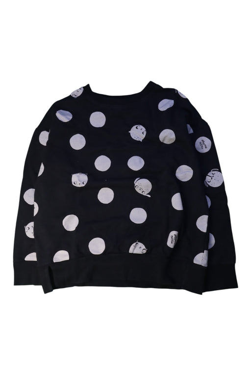 A Black Crewneck Sweatshirts from Momonittu in size 10Y for boy. (Front View)