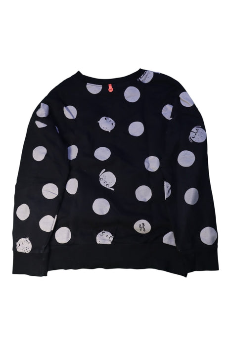 A Black Crewneck Sweatshirts from Momonittu in size 10Y for boy. (Back View)