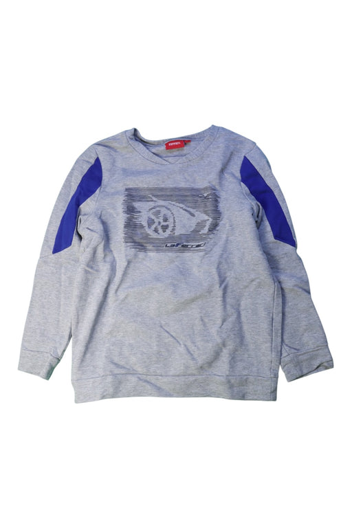 A Grey Crewneck Sweatshirts from Ferrari in size 8Y for boy. (Front View)