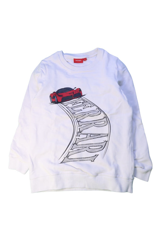 A White Crewneck Sweatshirts from Ferrari in size 8Y for boy. (Front View)