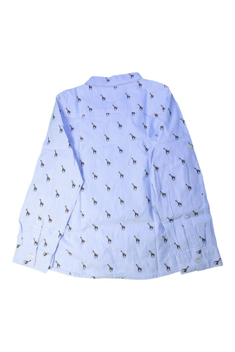 A Blue Long Sleeve Shirts from Seed in size 8Y for boy. (Back View)