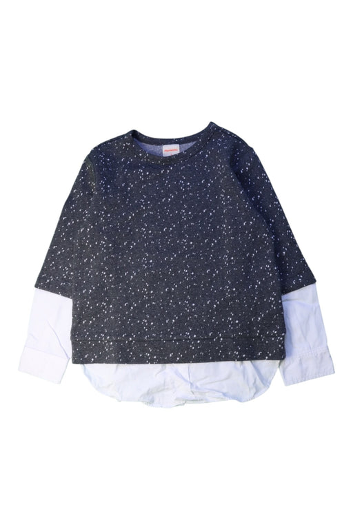 A Black Long Sleeve Tops from Momonittu in size 8Y for boy. (Front View)
