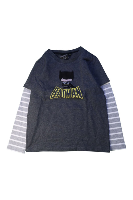 A Grey Long Sleeve T Shirts from Chickeeduck in size 5T for boy. (Front View)