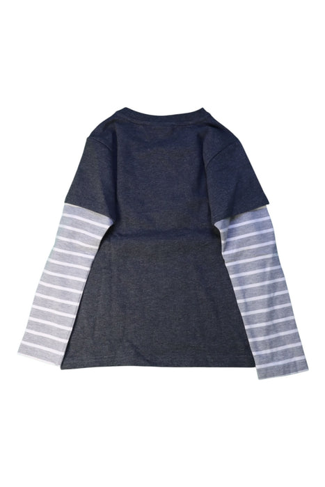 A Grey Long Sleeve T Shirts from Chickeeduck in size 5T for boy. (Back View)