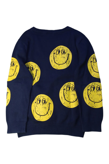 A Navy Crewneck Sweatshirts from Seed in size 6T for boy. (Back View)
