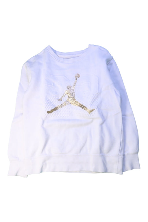 A White Crewneck Sweatshirts from Air Jordan in size 10Y for boy. (Front View)